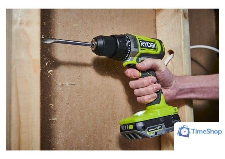 Дрель-шуруповерт Ryobi RDD18-1C20S 5133005519 (с 1-им АКБ 2 Ач, сумка) - Изображение №2 — Интернет-магазин Time-Shop