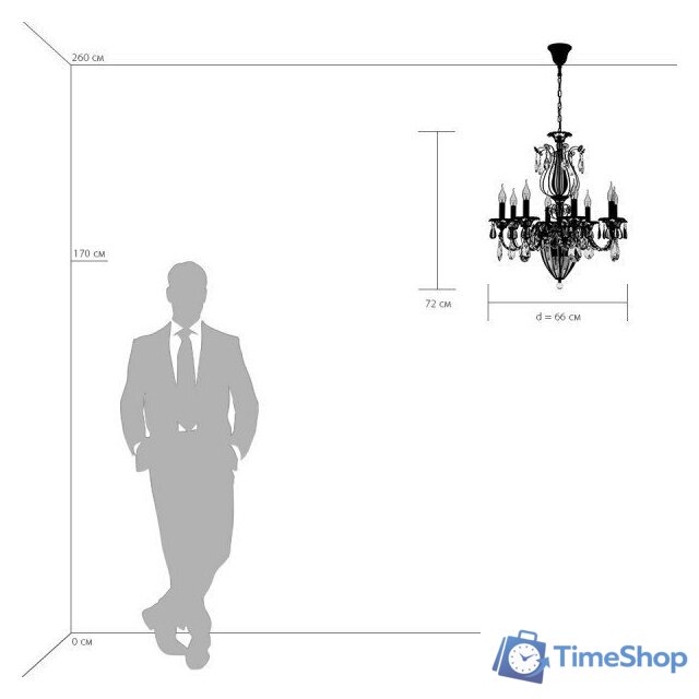 Подвесная люстра Lightstar Schon 790112 - Изображение №6 — Интернет-магазин Time-Shop