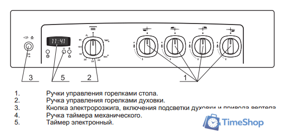 Кухонная плита GEFEST 5100-03 (чугунные решетки) - Изображение №3 — Интернет-магазин Time-Shop