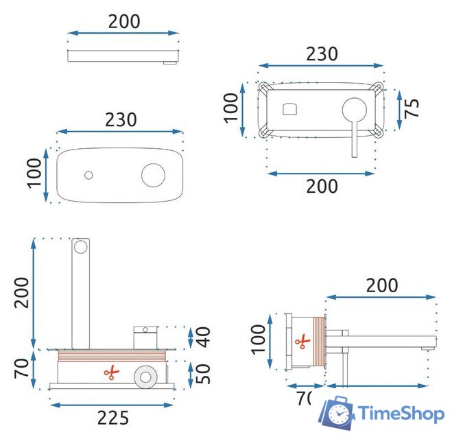 Смеситель Rea Oval + Box B8860 (черный) - Изображение №8 — Интернет-магазин Time-Shop