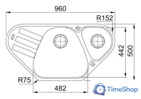Кухонная мойка Franke Antea AZG 661-E 114.0729.775 - Изображение №2 — Интернет-магазин Time-Shop