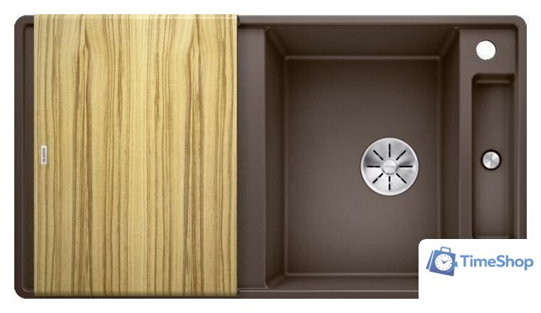 Кухонная мойка Blanco Axia III 5 S-F 523230 (кофе, деревянная доска) - Изображение №1 — Интернет-магазин Time-Shop