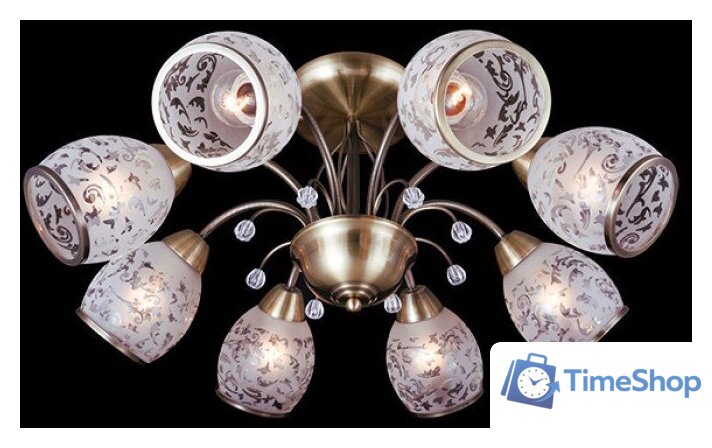 Припотолочная люстра Евросвет 30026/8 (бронзовый) - Изображение №1 — Интернет-магазин Time-Shop