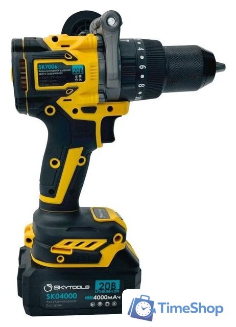 Ударная дрель-шуруповерт SKytools SK7006 (с 2-мя АКБ, кейс) - Изображение №3 — Интернет-магазин Time-Shop