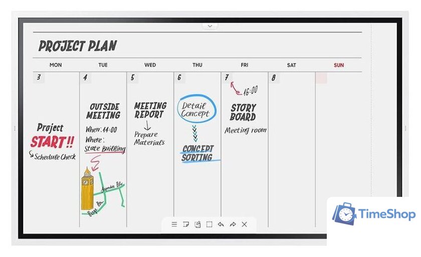 Интерактивная панель Samsung Flip WM65R - Изображение №1 — Интернет-магазин Time-Shop