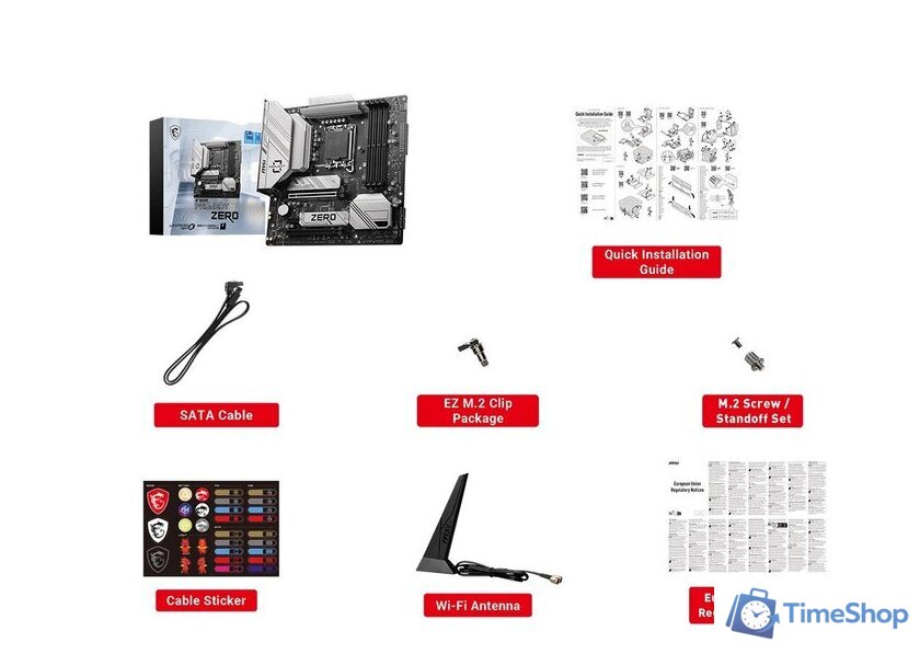 Материнская плата MSI B760M Project Zero - Изображение №2 — Интернет-магазин Time-Shop