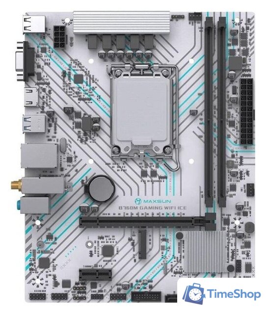 Материнская плата Maxsun B760M Gaming WiFi Ice - Изображение №1 — Интернет-магазин Time-Shop