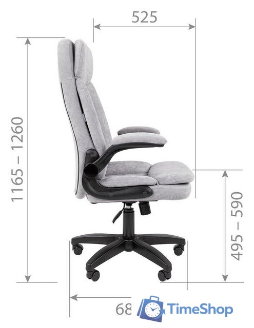 Офисное кресло CHAIRMAN Home 533 (лиловый) - Изображение №5 — Интернет-магазин Time-Shop