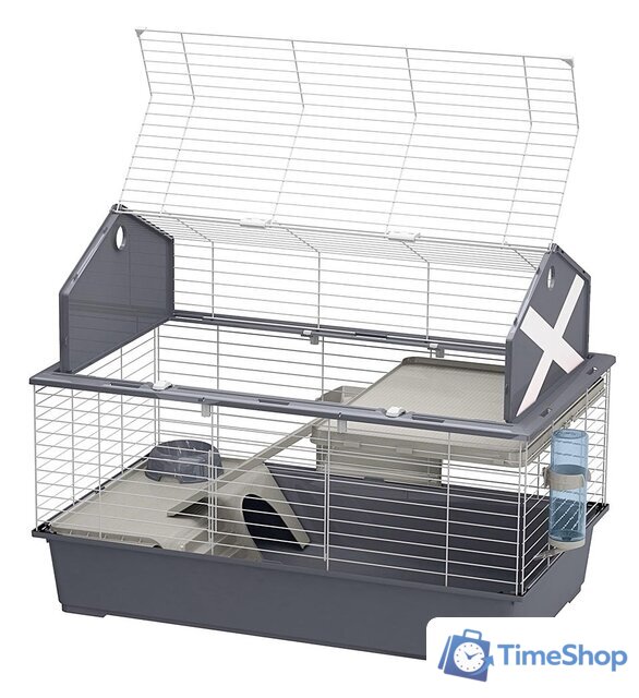 Клетка Ferplast Barn 100 (синий) 57068521 - Изображение №2 — Интернет-магазин Time-Shop