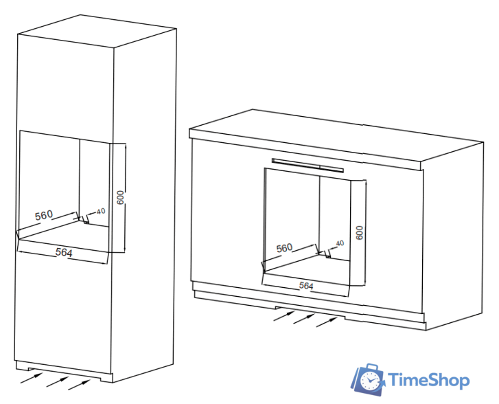 Электрический духовой шкаф MAUNFELD EOEC.564W - Изображение №3 — Интернет-магазин Time-Shop