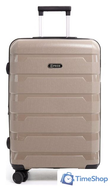 Чемодан-спиннер Pride PP-9602 (S, шампань) - Изображение №2 — Интернет-магазин Time-Shop