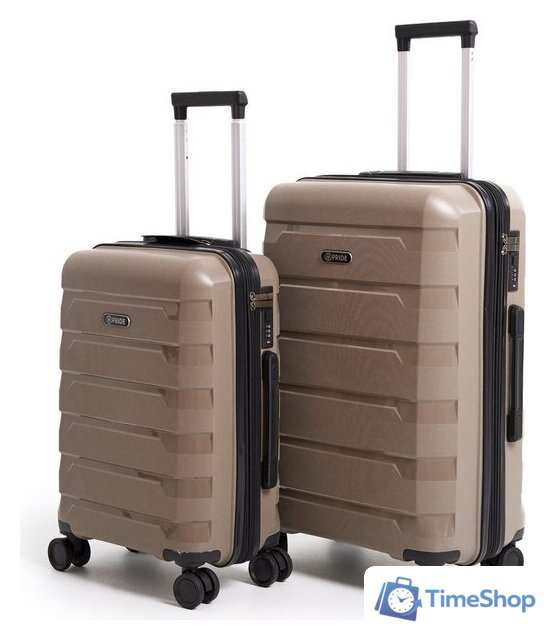 Чемодан-спиннер Pride PP-9602 (S, шампань) - Изображение №8 — Интернет-магазин Time-Shop