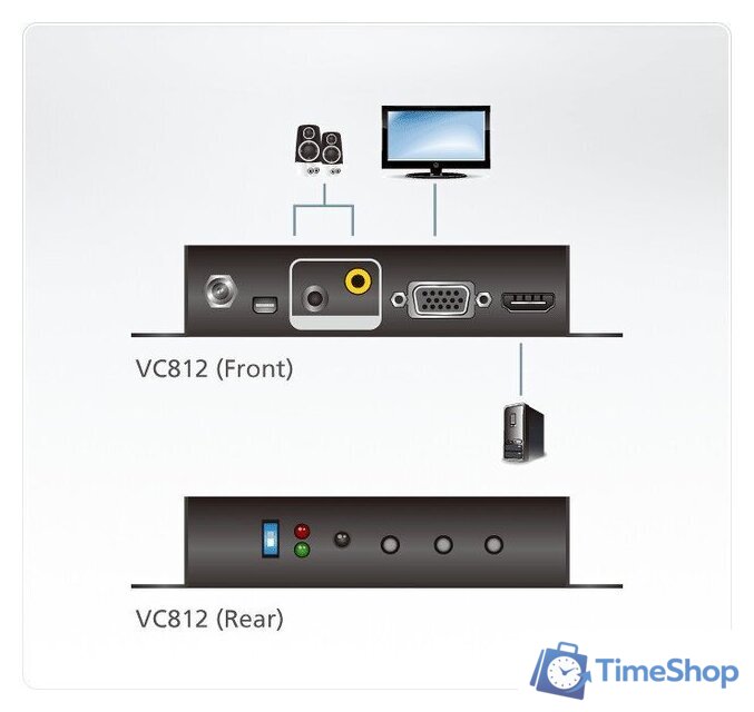 Конвертер Aten VC812-AT-G - Изображение №4 — Интернет-магазин Time-Shop