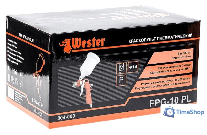 Краскопульт Wester FPG10-PL [55184] - Изображение №8 — Интернет-магазин Time-Shop