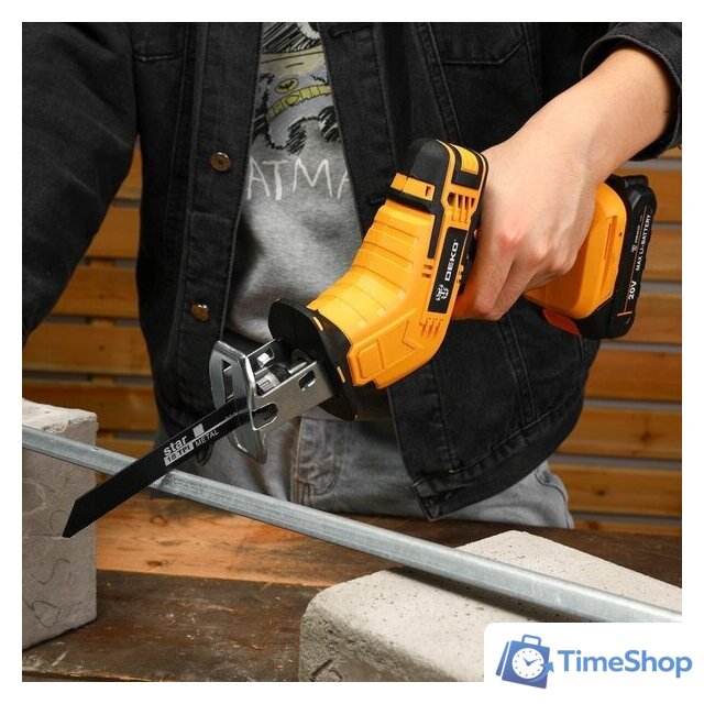 Сабельная пила Deko DKRS20-Li 063-4311 (с 2-мя АКБ, кейс) - Изображение №3 — Интернет-магазин Time-Shop