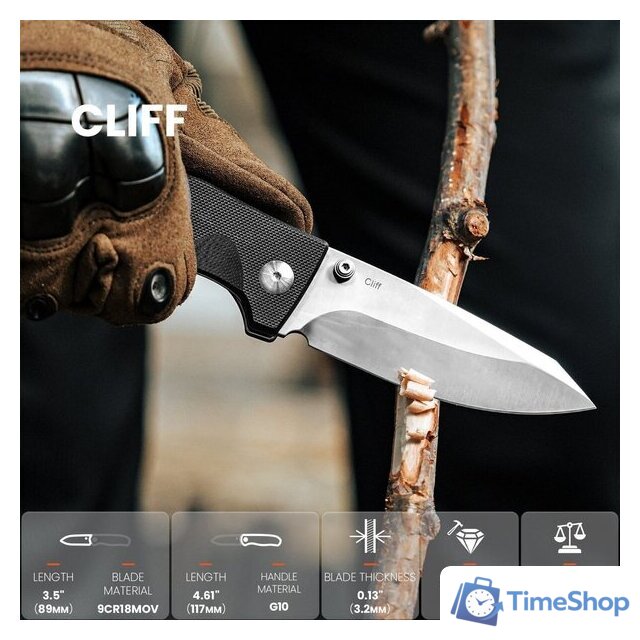 Складной нож KIZER Cliff L4007A1 - Изображение №2 — Интернет-магазин Time-Shop