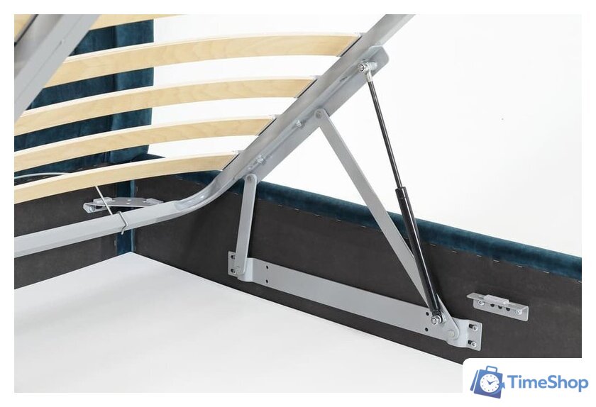 Кровать Krones Афина 160 (велюр темно-бирюзовый) - Изображение №5 — Интернет-магазин Time-Shop