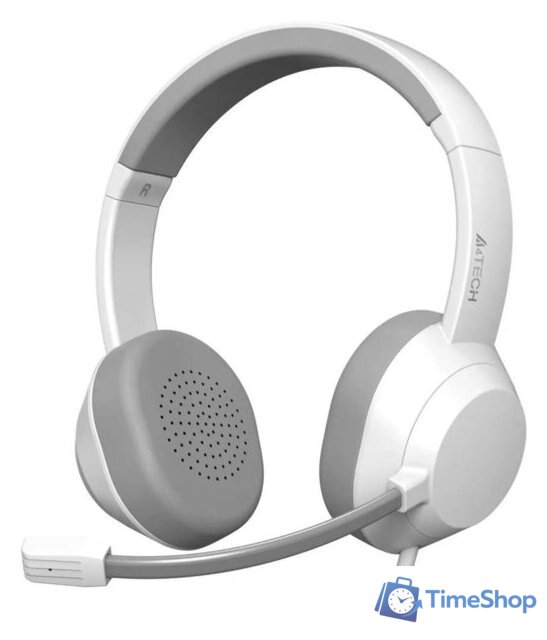 Офисная гарнитура A4Tech Fstyler FH150U (белый) - Изображение №1 — Интернет-магазин Time-Shop