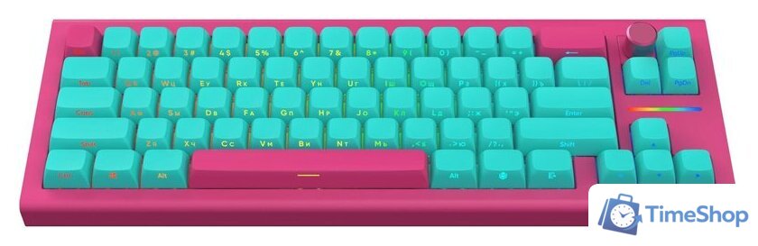 Клавиатура IO by Red Square Type 68 Pro g3ms Aquamarine (бирюзовый/розовый) - Изображение №1 — Интернет-магазин Time-Shop