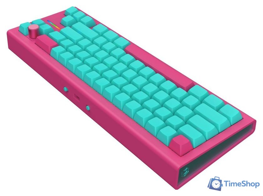 Клавиатура IO by Red Square Type 68 Pro g3ms Aquamarine (бирюзовый/розовый) - Изображение №3 — Интернет-магазин Time-Shop