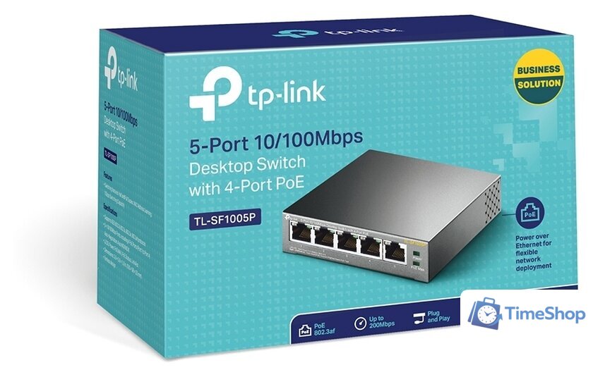 Неуправляемый коммутатор TP-Link TL-SF1005P V1 - Изображение №4 — Интернет-магазин Time-Shop