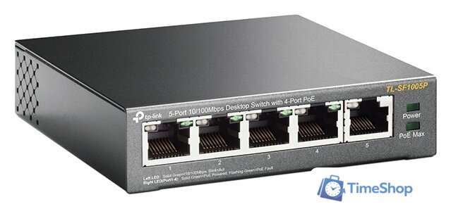 Неуправляемый коммутатор TP-Link TL-SF1005P V1 - Изображение №2 — Интернет-магазин Time-Shop