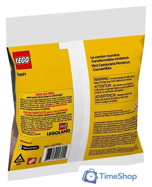 Конструктор LEGO Creator 3 в 1 30691 Мини монстр-трак-кабриолет - Изображение №6 — Интернет-магазин Time-Shop