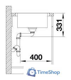 Кухонная мойка Blanco Lemis 45 S-IF 523030 (серебристый) - Изображение №6 — Интернет-магазин Time-Shop