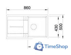 Кухонная мойка Blanco Metra 5 S 517349 (трюфель) - Изображение №3 — Интернет-магазин Time-Shop
