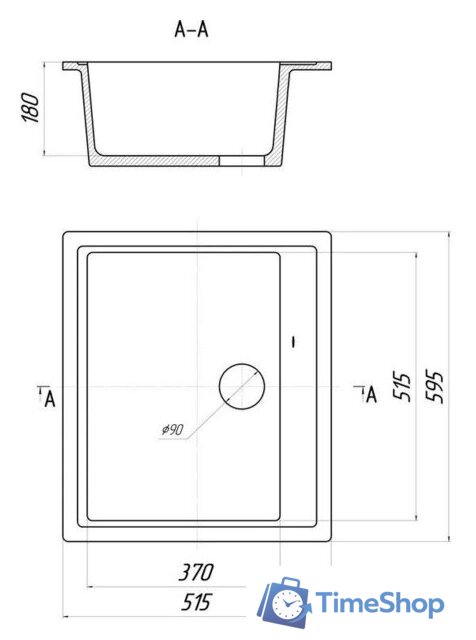 Кухонная мойка Wisent WA12-12 (с сифоном GER013) - Изображение №10 — Интернет-магазин Time-Shop