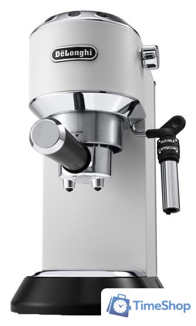 Рожковая кофеварка DeLonghi Dedica EC 685.W - Изображение №2 — Интернет-магазин Time-Shop