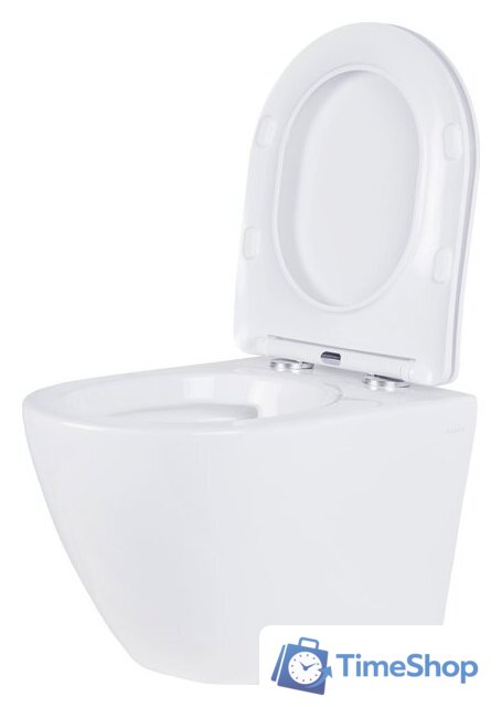 Унитаз подвесной Roxen Antares One Rimless 6 в 1 StounFix Dual Fresh 613423 (оружейная сталь/металл) - Изображение №7 — Интернет-магазин Time-Shop