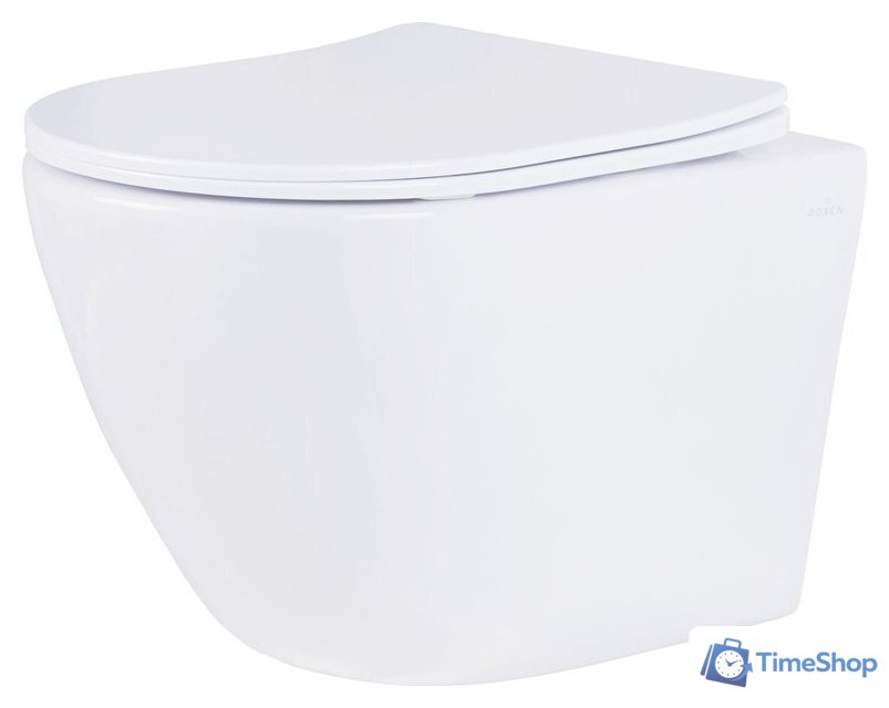 Унитаз подвесной Roxen Antares One Rimless 6 в 1 StounFix Dual Fresh 613423 (оружейная сталь/металл) - Изображение №5 — Интернет-магазин Time-Shop