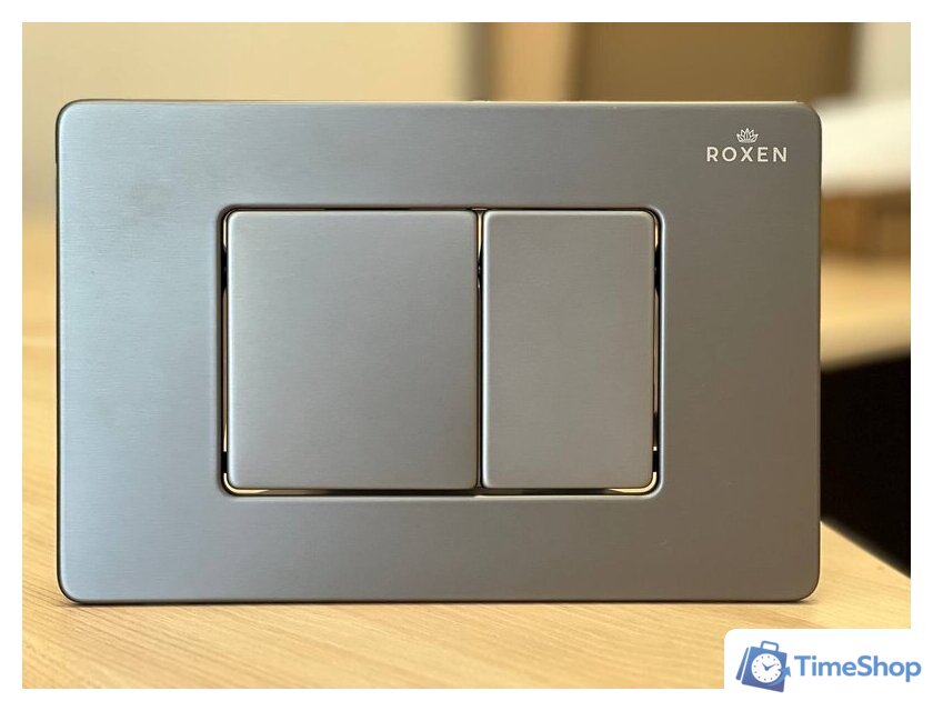 Унитаз подвесной Roxen Antares One Rimless 6 в 1 StounFix Dual Fresh 613423 (оружейная сталь/металл) - Изображение №16 — Интернет-магазин Time-Shop