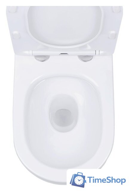 Унитаз подвесной Roxen Antares One Rimless 6 в 1 StounFix Dual Fresh 613423 (оружейная сталь/металл) - Изображение №10 — Интернет-магазин Time-Shop