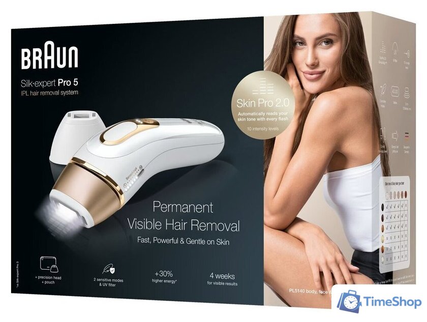 Фотоэпилятор Braun Silk-Expert Pro 5 PL5140 - Изображение №9 — Интернет-магазин Time-Shop