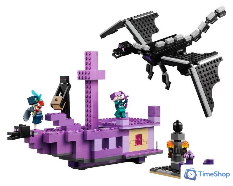 Конструктор LEGO Minecraft 21264 Эндер-Дракон и Корабль Края - Изображение №4 — Интернет-магазин Time-Shop