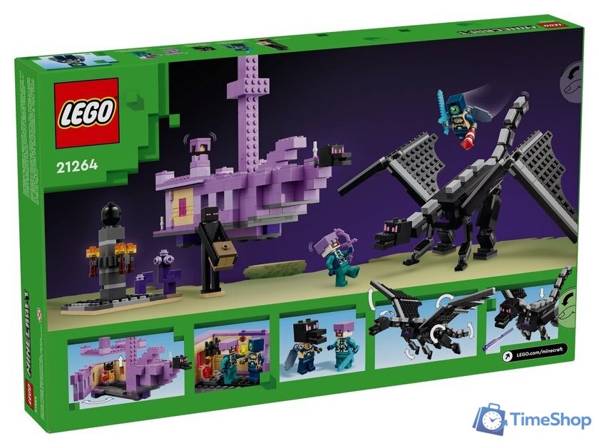 Конструктор LEGO Minecraft 21264 Эндер-Дракон и Корабль Края - Изображение №2 — Интернет-магазин Time-Shop
