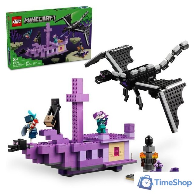 Конструктор LEGO Minecraft 21264 Эндер-Дракон и Корабль Края - Изображение №3 — Интернет-магазин Time-Shop