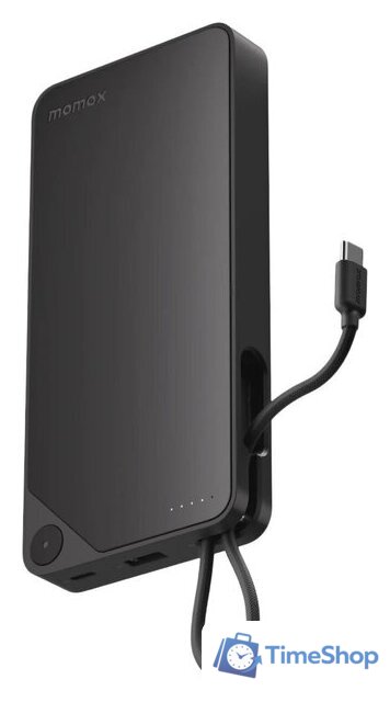 Внешний аккумулятор Momax 1-Power X Built-in USB-C IP153 20000mAh (черный) - Изображение №1 — Интернет-магазин Time-Shop