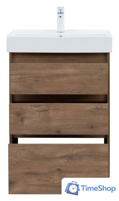  Aquanet Тумба под умывальник Nova Lite 60 302471 (дуб рустикальный) - Изображение №6 — Интернет-магазин Time-Shop