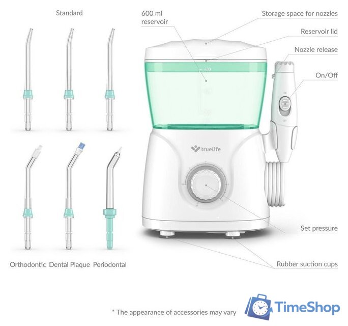 Ирригатор  TrueLife Aquafloss Station S600 - Изображение №7 — Интернет-магазин Time-Shop