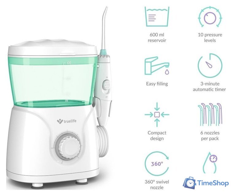 Ирригатор  TrueLife Aquafloss Station S600 - Изображение №3 — Интернет-магазин Time-Shop