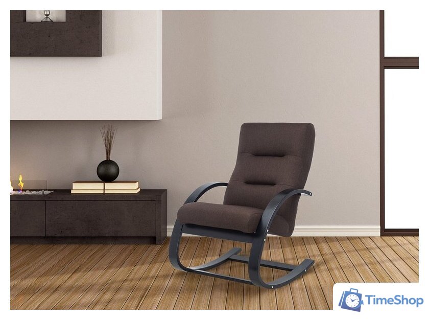 Кресло-качалка Импэкс Leset Милано (орех текстура/V 28) - Изображение №8 — Интернет-магазин Time-Shop