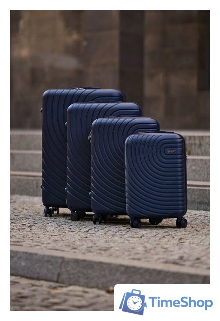 Чемодан-спиннер Solier STL1064 (XL, синий) - Изображение №8 — Интернет-магазин Time-Shop