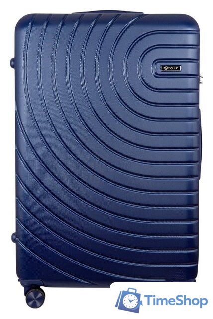 Чемодан-спиннер Solier STL1064 (XL, синий) - Изображение №1 — Интернет-магазин Time-Shop
