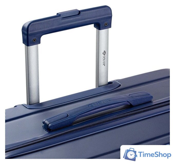 Чемодан-спиннер Solier STL1064 (XL, синий) - Изображение №5 — Интернет-магазин Time-Shop