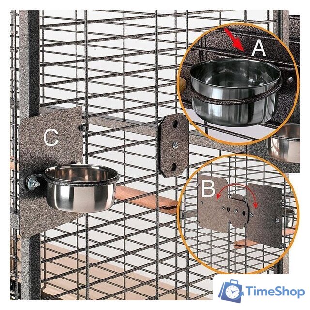 Клетка Ferplast Expert 100 55042521 - Изображение №6 — Интернет-магазин Time-Shop