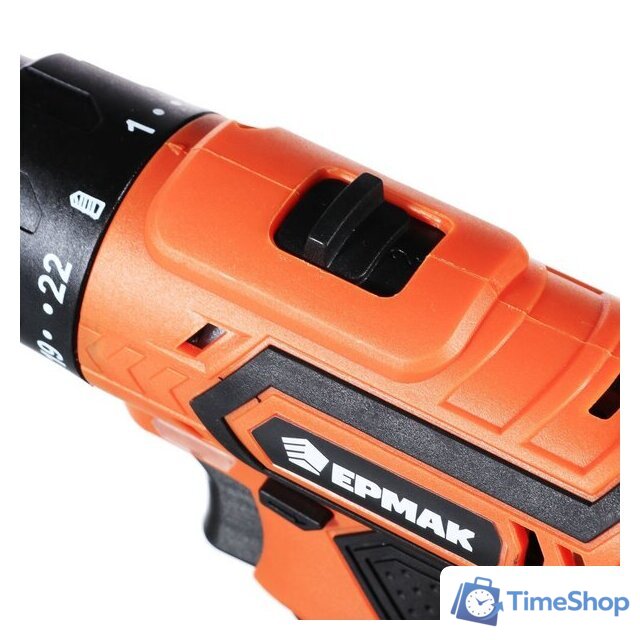 Дрель-шуруповерт Ермак ДША-18-2 646-325 (с 2-мя АКБ, кейс, набор оснастки) - Изображение №4 — Интернет-магазин Time-Shop