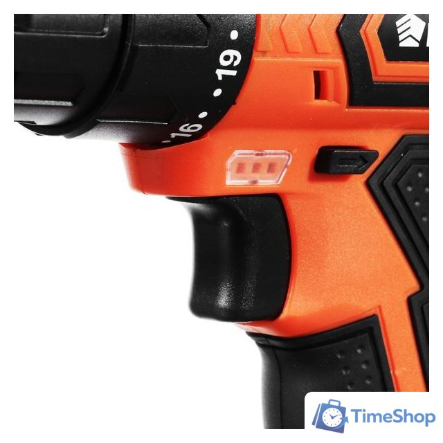 Дрель-шуруповерт Ермак ДША-18-2 646-325 (с 2-мя АКБ, кейс, набор оснастки) - Изображение №5 — Интернет-магазин Time-Shop